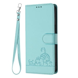 Funda Tipo Cartera Foxdock Para Xiaomi Poco M4 Pro 4G Con Soporte, Ranuras, Rfid, Diseño De Gato