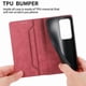 thumbnail image 4 of Funda tipo cartera con bloqueo RFID para Xiaomi Redmi 15 5G Con tapa abatible, portatarjetas, cierre magnético, TPU y soporte Rojo, 4 of 6