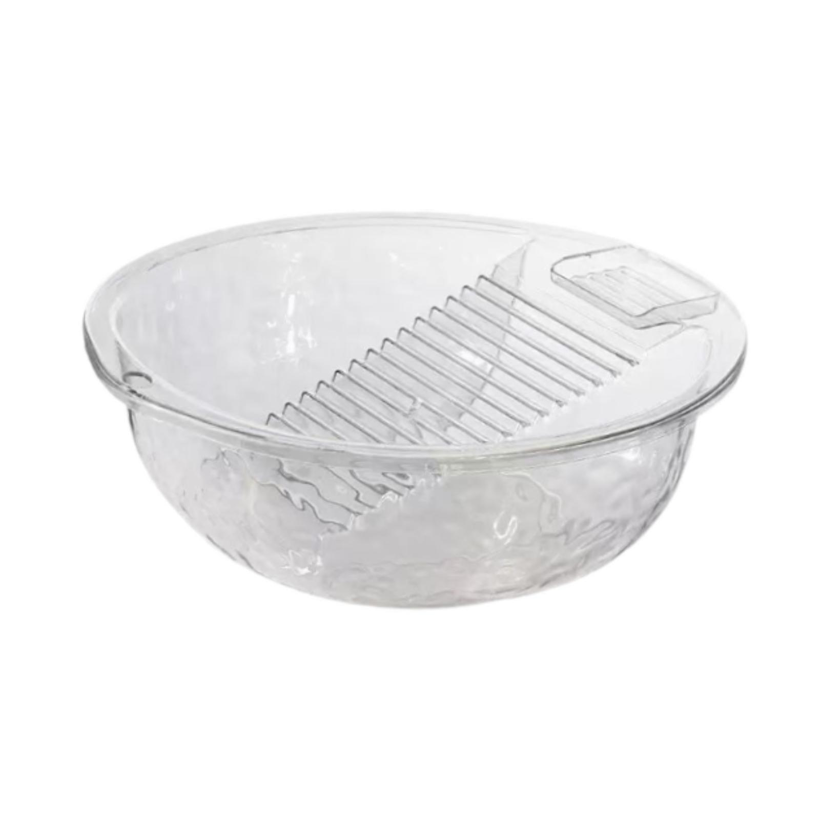 Bothyi - Lavabo De Tabla De Lavar Grueso Con Tabla De Lavar Integrada Para El Lavado De Manos En El Dormitorio Del Hogar Transparente