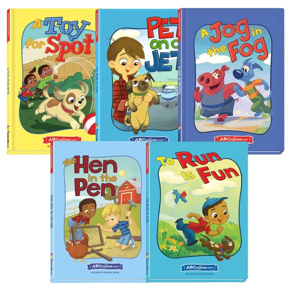 Pack de 5 libros infantiles ABCmouse para lectores principiantes