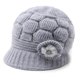 thumbnail image 1 of Gorro de invierno con ala de punto cálido, 1 of 5