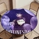 thumbnail image 5 of Merlina Addams theme Fitted Round Tablecloths Elastic Edged Table Covers Waterproof Table Cloth For Kitchen Holiday Party Tables Decor 150cm, 5 of 6
