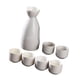 thumbnail image 4 of Juego de Sake de cerámica, recipiente para Sake de cerámica, juego de tazas, decoración decorativa, vasos artesanales, bebida de Sake tradicional para Blanco, 4 of 5