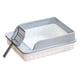 thumbnail image 4 of Caja de arena para gatos Bedpan Caja de arena para gatos de cara alta Fácil de limpiar Bandeja de arena portátil para mascotas para gatos de interior, 4 of 5