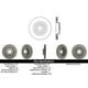 thumbnail image 2 of Disco Freno para auto Volkswagen Golf Plus 2004-2013 Delantero, 2 of 3