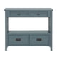 thumbnail image 3 of 36'' Farmhouse Pine Wood Console Table Entry Sofa Table with 4 Drawers & 1 Storage Shelf for Entryway Living Room Bedroom Hallway Kitchen ( Blue), 3 of 3
