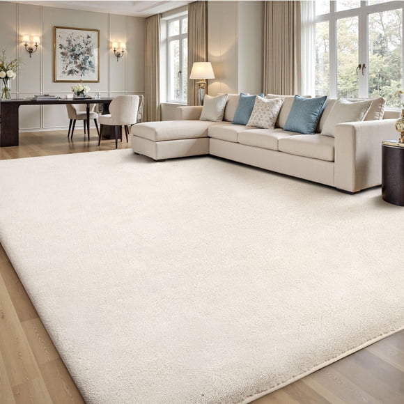 Alfombra de área Sour Lemon 203 x 254 cm, suave, antideslizante y lavable