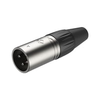 Roxtone - Conector Canon Xlr Macho De 3 Polos Gris