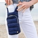 thumbnail image 2 of Bolso bandolera WanderFull con portabotellas de 32 oz - Azul marino mate, 2 of 9