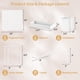 thumbnail image 2 of Organizador de pared Peg Board FZK PegBoard con 4 tableros perforados blancos, 2 of 6