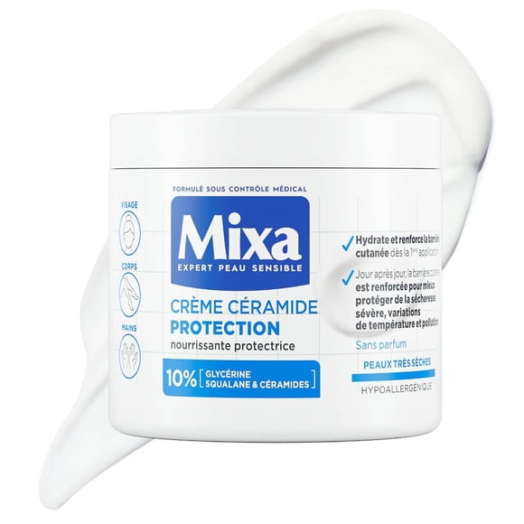 Crema Mixa Ceramide Protection 400 ml en pote