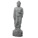 thumbnail image 5 of Decoración de estatua de Buda pequeña, regalo, meditación, artesanías, de pie para la decoración del patio del porche del jardín del hogar, 5 of 5