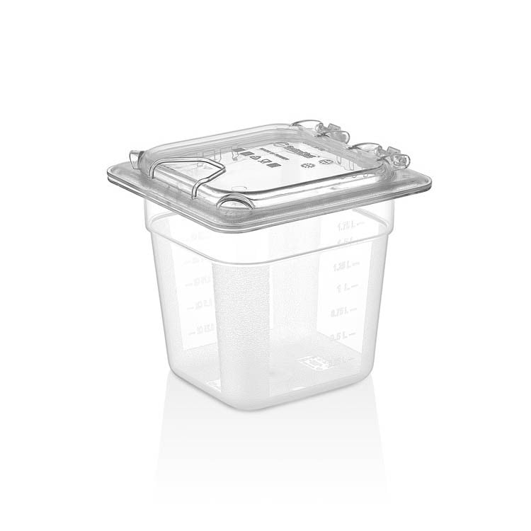 Gastroplast - Tapa Policarbonato Gn 1/6 Flip Lid.
