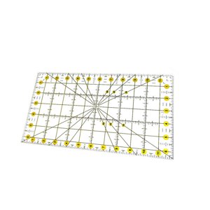 Magideal - Regla De Acolchado Acrílico Rectángulo Regla De Costura De Costura Plantilla De Fabricación Profesional Portátil Para Entusiastas De La Impresión Para 6.5 Inx12 En