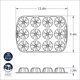 thumbnail image 5 of Brownie Bundt Pan Nordic Ware de 900 ml de capacidad, color grafito, 5 of 5