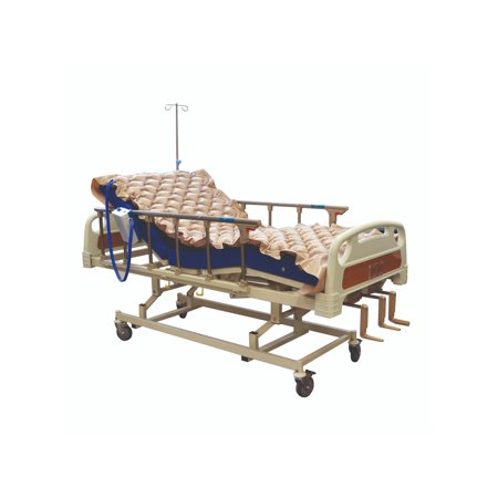 Cama Clínica Manual 3 Pos Plus + Colchón 10Cm + Antiesc Beige