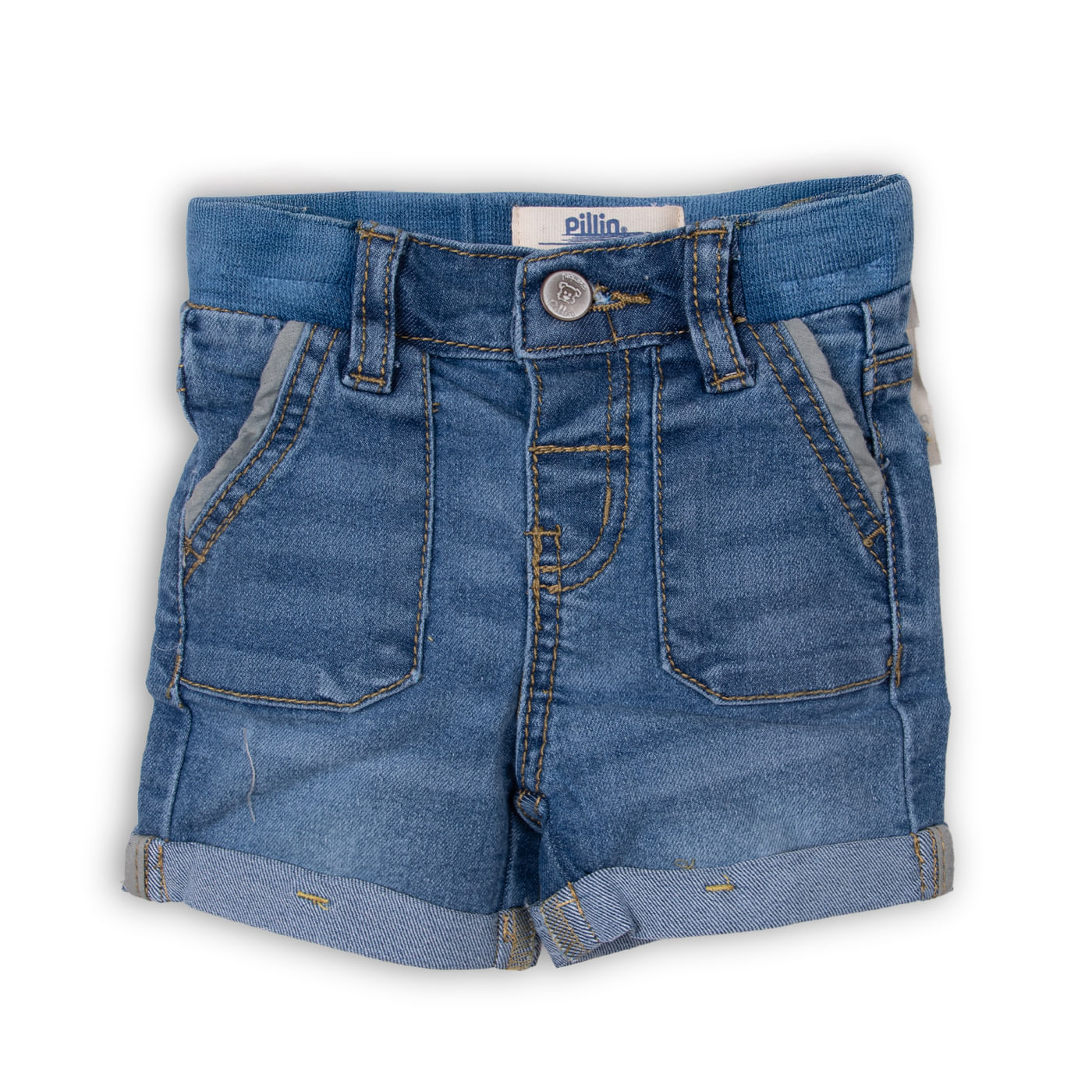 Bermuda Bebe Niño Denim Pillin