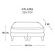 thumbnail image 4 of Cama Europea Zen Top Cuero Rojo 2 Plazas, 4 of 4
