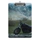 thumbnail image 1 of Harley Davidson Portapapeles de acrílico A4, tamaño carta estándar, carpeta con clip 31.8x 21.5CM para estudiantes, profesores y oficina, 1 of 6