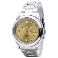 Seiko - Reloj Para Hombre 5 Automatic Snkk13J1 Con Esfera Champagne Y Correa De Acero Inoxidable