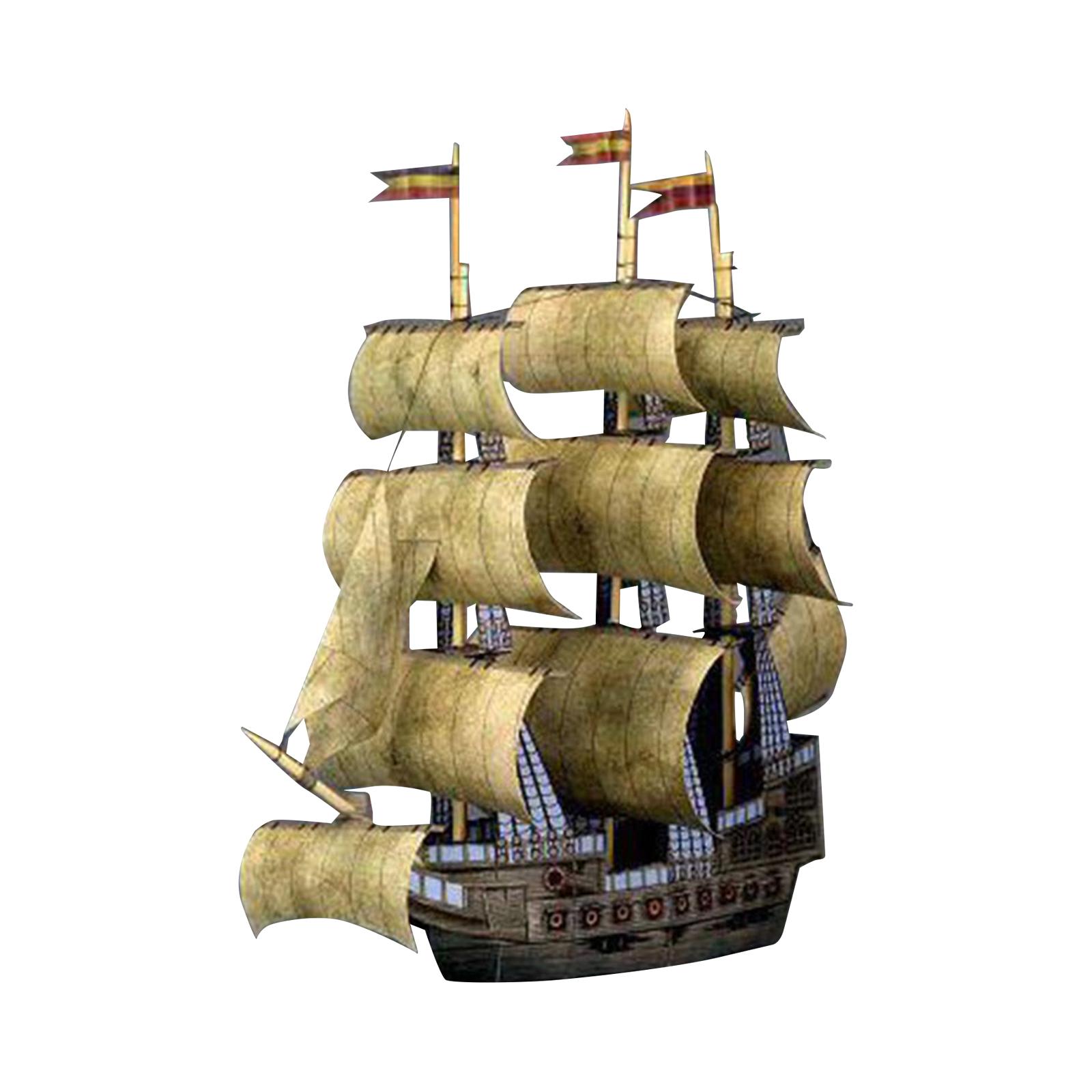 Magideal - Kits De Modelo De Barco, Escala 1:250, Papel Diy, Juguetes Educativos, Kits De Modelo De Barco De Vela De Estilo Vintage Para Niños, Adultos, Niños,