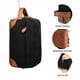 thumbnail image 2 of Bolsa de aseo de viaje - Bolsa de aseo colgante para hombres Bolsa de afeitado de lienzo resistente al agua con gran capacidad para viajar - negro, 2 of 3