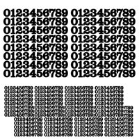 Magideal - Número De Etiqueta 800X Pegatizas Multifunción Etiquetas De Etiquetas De Activos Multifunción Etiquetas De Número De Álbumes De Recortes Que Organizan Negro