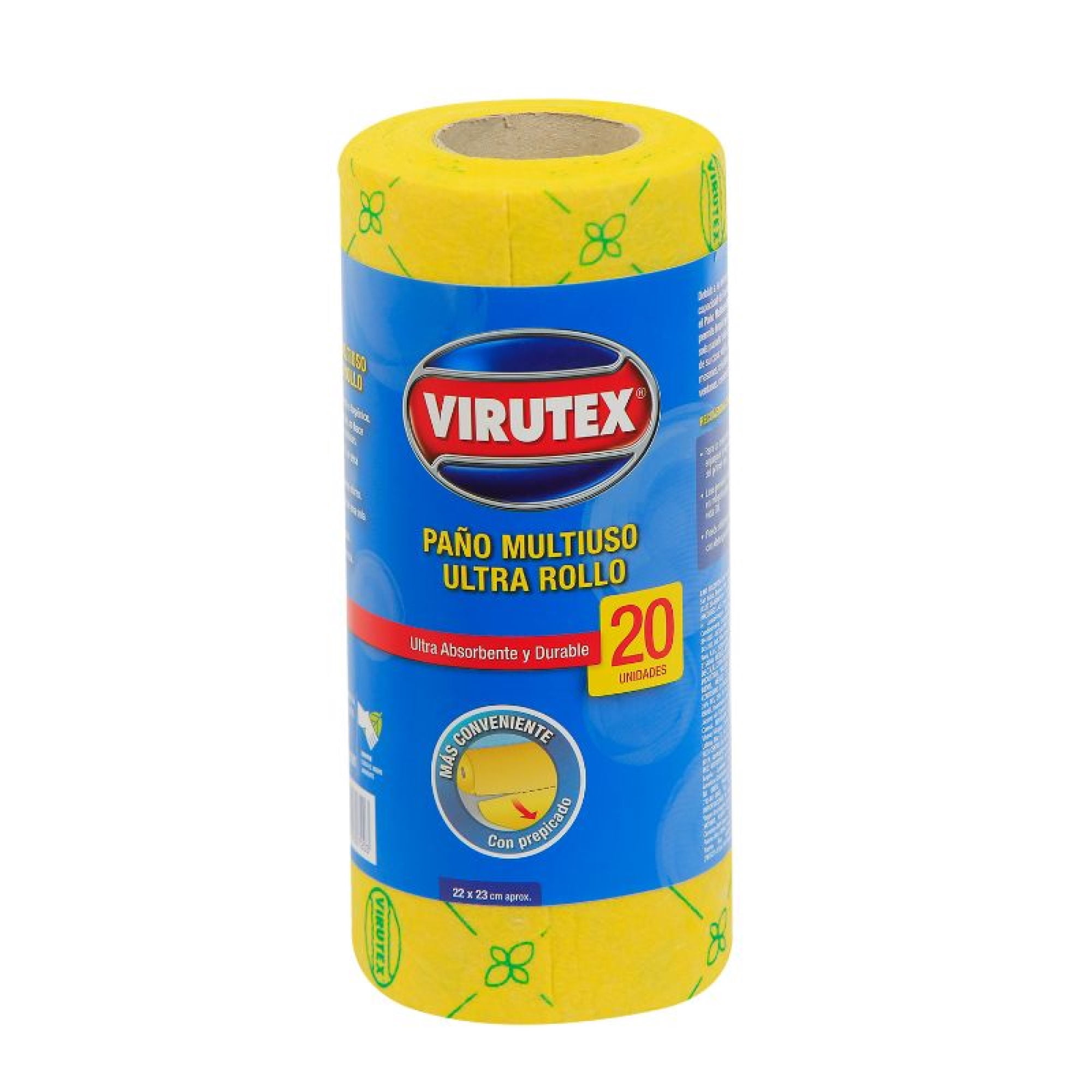Paño Multiuso Ultra Ultra Absorbente Amarillo 20 Un Virutex