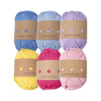 Bothyi - Juego De 6 Hilos Para Tejer, Cestas De Ganchillo, Manta, Cama Para Mascotas, Tela, Hilo A