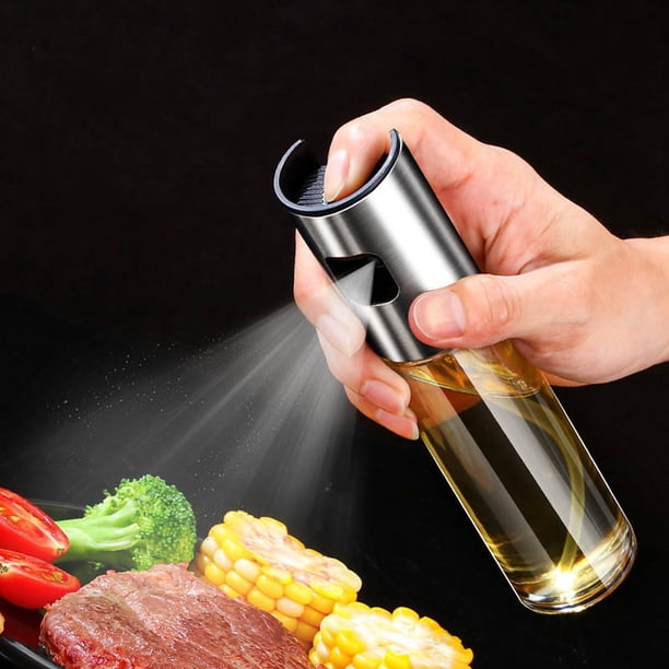 1pc, Olive Oil Sprayerl, 304 Stainless Steel Spray Bottle Spray, Kitchen Cooking Oil Spray, Glass Oil Can