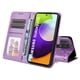 thumbnail image 2 of Funda tipo cartera FOXDOCK para Samsung Galaxy A52 , diseño girasol en relieve, cuero PU, cierre magnético, soporte y tarjetero, 2 of 5