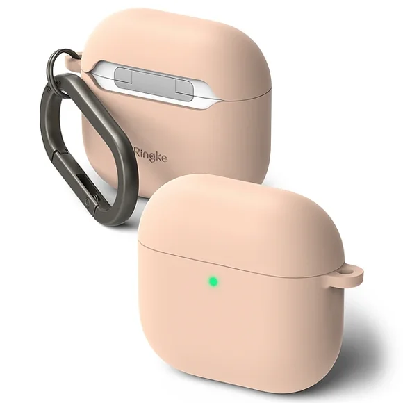 Carcasa Funda Ringke Para AirPods 4 Silicone Rosado Palo