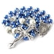 thumbnail image 3 of Collar Rosario HanlinCC con cuentas de perla de vidrio de 6 mm azul, 3 of 9
