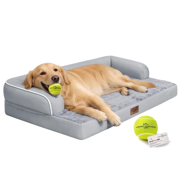 Cama ortopédica XL gris lavable para perros Comfort Expression