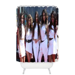 Pinghai - Cortina De Ducha De Calidad Superior De Fifth Harmony Con Ganchos, Tamaño 36 X 72 Pulgadas