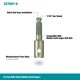 thumbnail image 2 of Adaptador D para barrena de tierra Makita 327687-6 de acero, 2 of 3