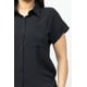 thumbnail image 3 of Conjunto De Camiseta Holgada De Manga Corta Con Bolsillos Y Botones Y Shorts Con Cintura Elástica Y Bolsillos Laterales Color Negro (para Mujer), 3 of 5
