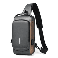 Bolso Banano Belug Cruzado Bandolera Antirrobo Impermeable Negro