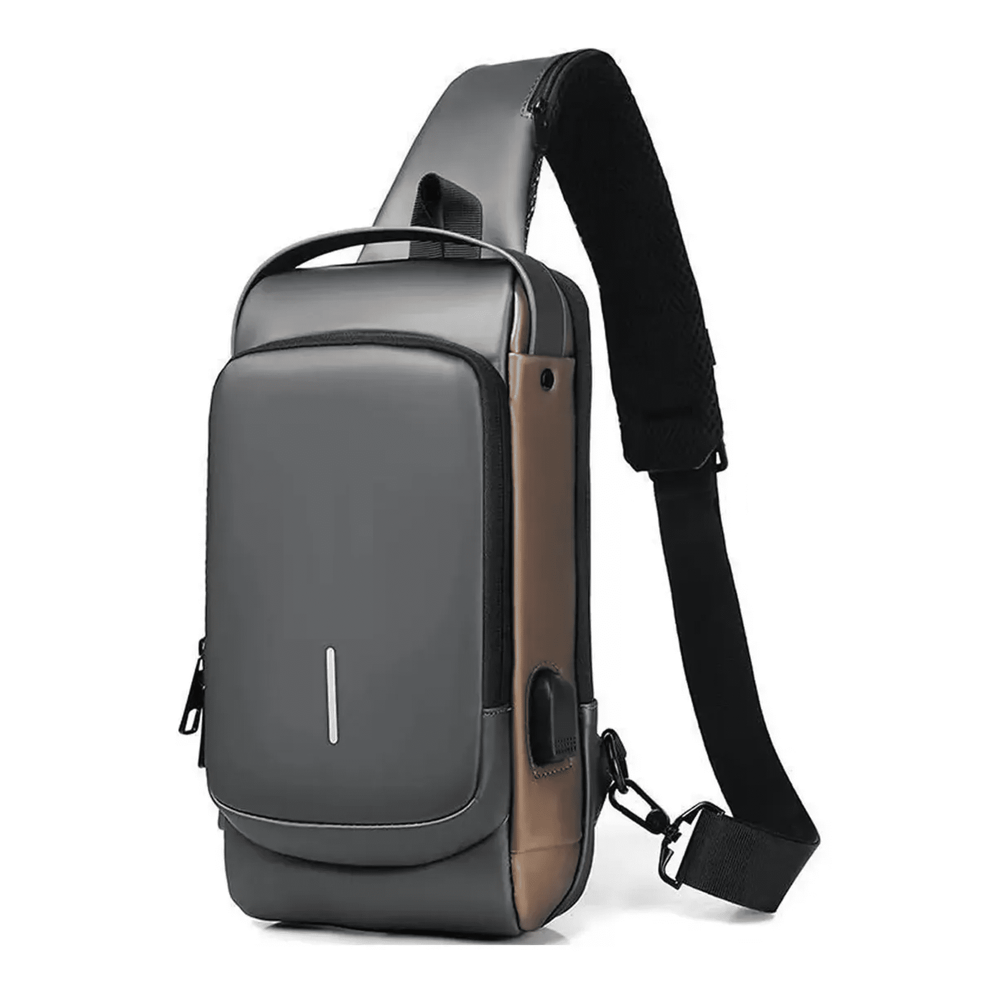 Bolso Banano Belug Cruzado Bandolera Antirrobo Impermeable Negro