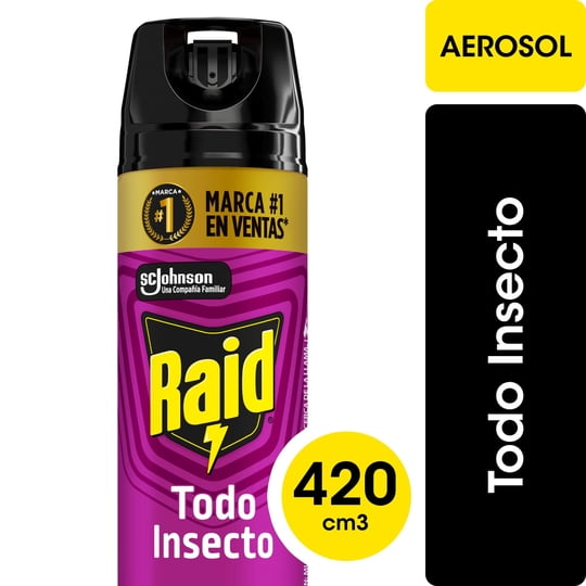 Insecticida Aerosol Mata Todo Insecto 420 ml Raid