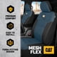 thumbnail image 2 of Fundas de asiento CAT MeshFlex azules y negras para automóviles, camiones y SUV, 2 of 7