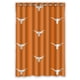 thumbnail image 1 of Cortina de ducha Texas Longhorns, juego de cortina de baño con ganchos, tamaño 48 x 72 pulgadas, 1 of 3