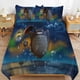 thumbnail image 1 of x416 My Neighbor Totoro Bed Duvet Cover Microfiber Bedding Sets 3D Printed Lightweight 3 Piece Comforter Sets, 1 Duvet Cover And 2 Pillow Shams for Kids Boys Girls 90"x90" jn416, 1 of 5