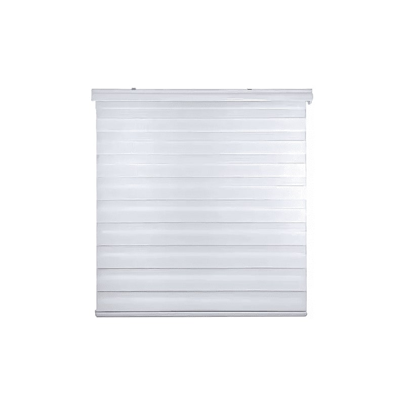 Genérico - Cortina Roller Duo Zebra Día Y Noche 150 X 200 Blanco