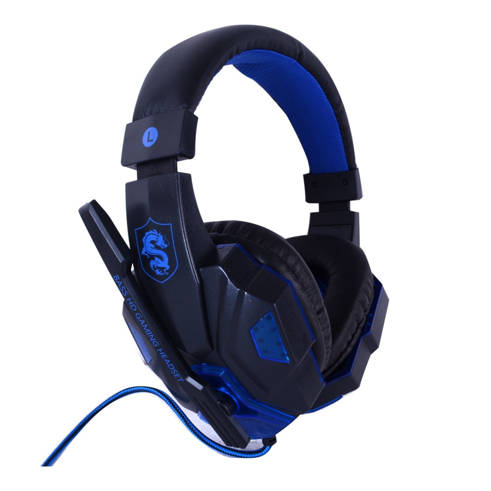 Audifono Gamer Con Microfono Azul Fastlink
