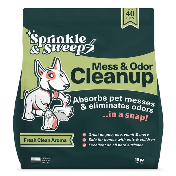 Kit de limpieza de accidentes de mascotas Sprinkle & Sweep Dog Pee Cleaner