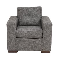 Muebles América - Sofá Franco 1 Cuerpo Cuero Auris Gris
