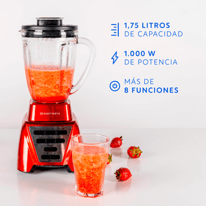 Licuadora Ultra Roja Gran Capacidad 1,75L + Vaso To Go Easyways