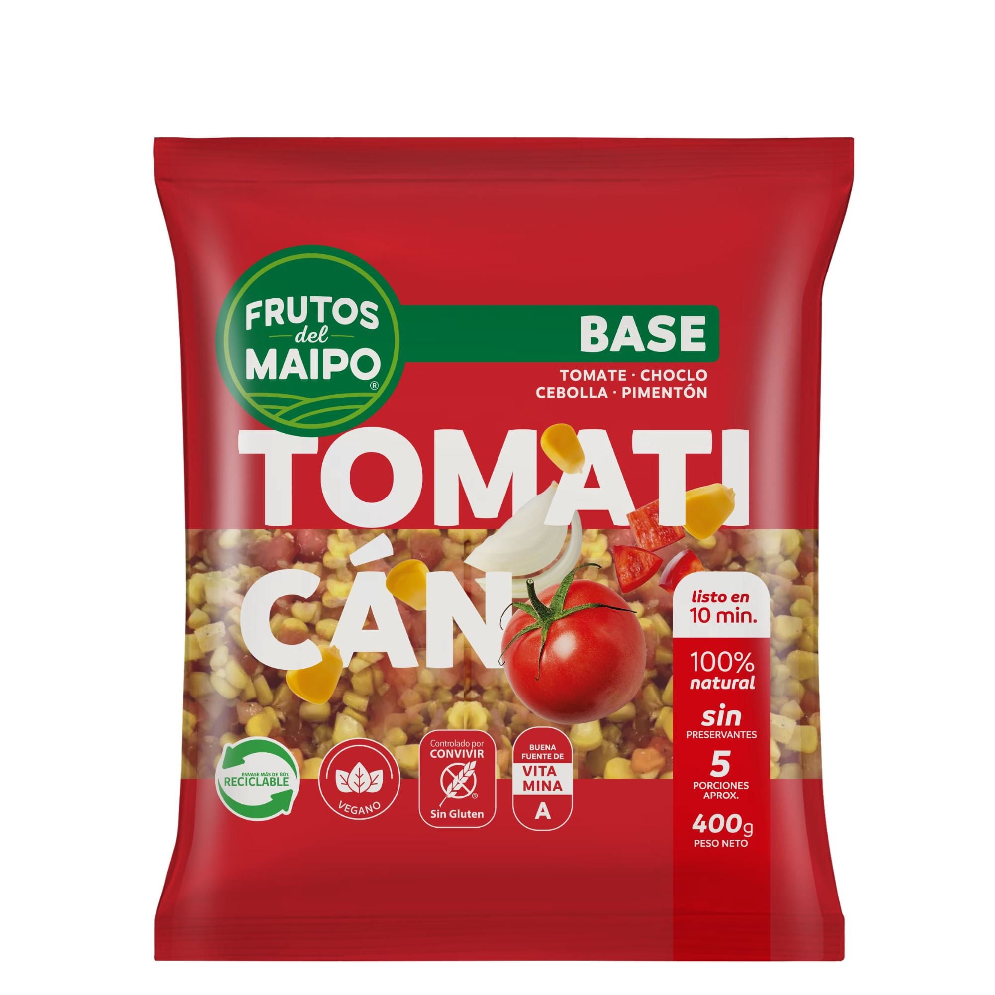 Base Para Cocinar Tomaticán 400 g Frutos Del Maipo