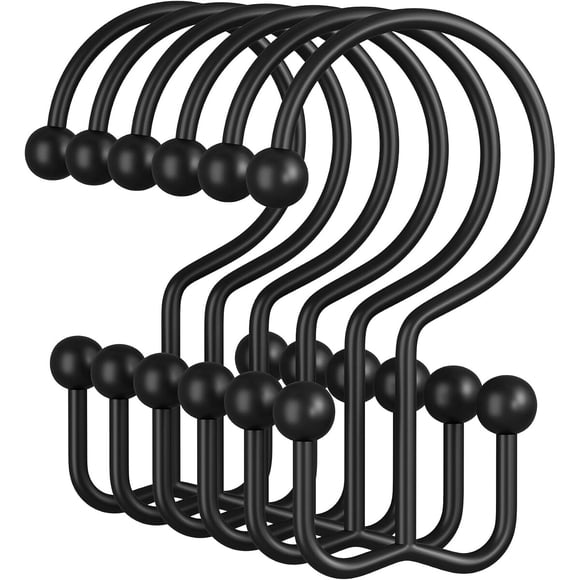 Ganchos para cortina de baño Amazer, 12 unidades